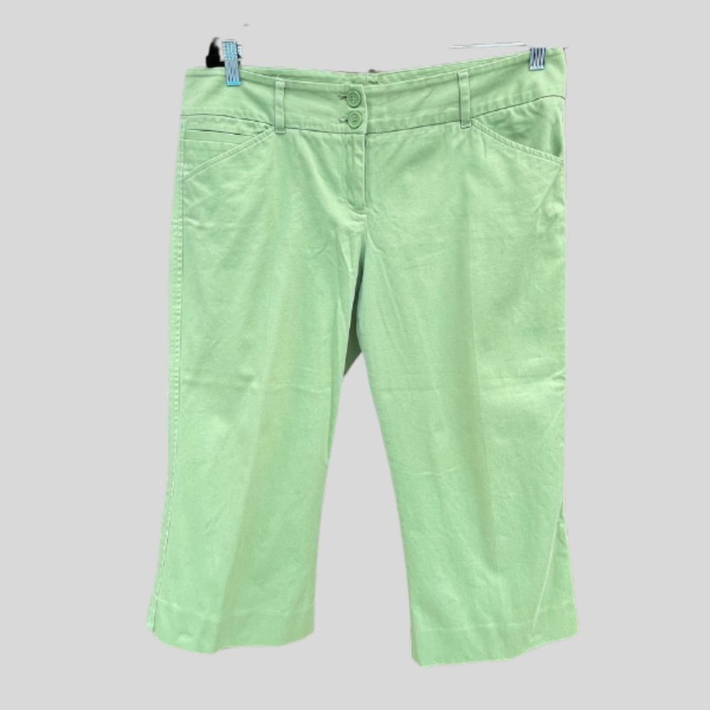 Celery Green Wide Leg Capri from NY&Co